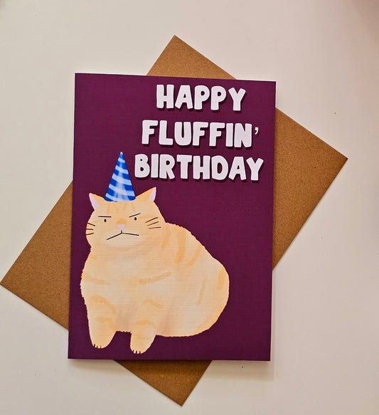 Fluffin Birthday Greeting Card