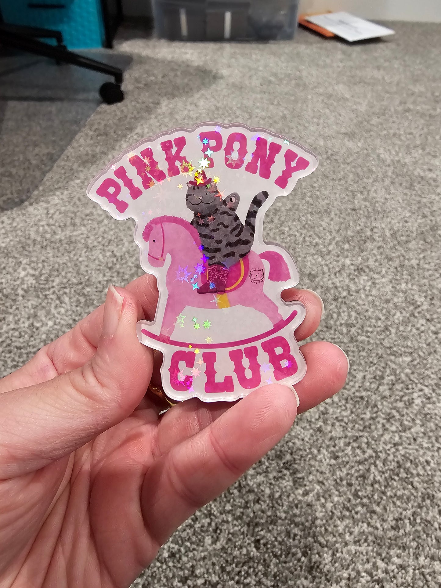 *Sparkly* Pink Pony Club Magnet