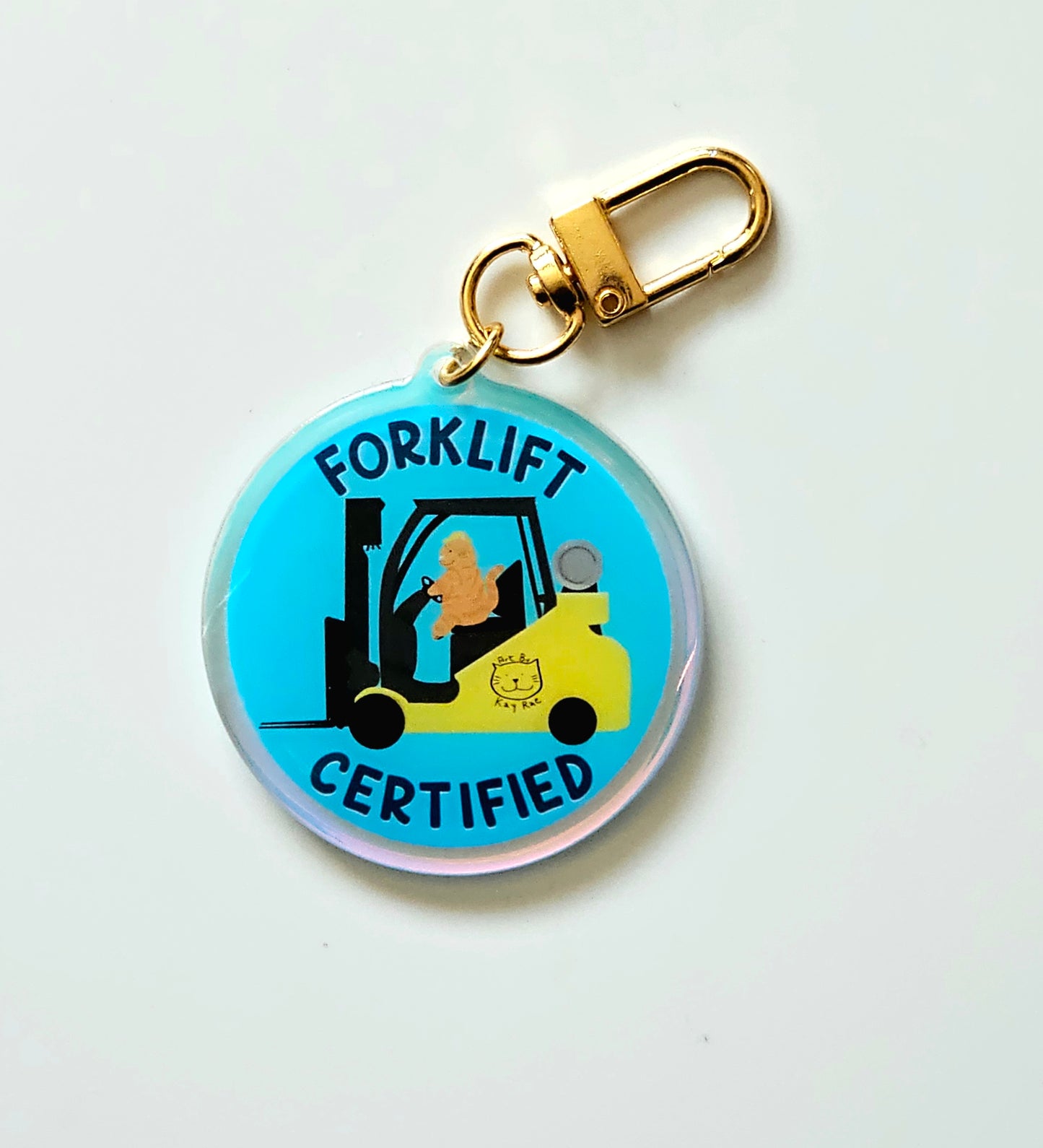 Forklift Certified Keychain