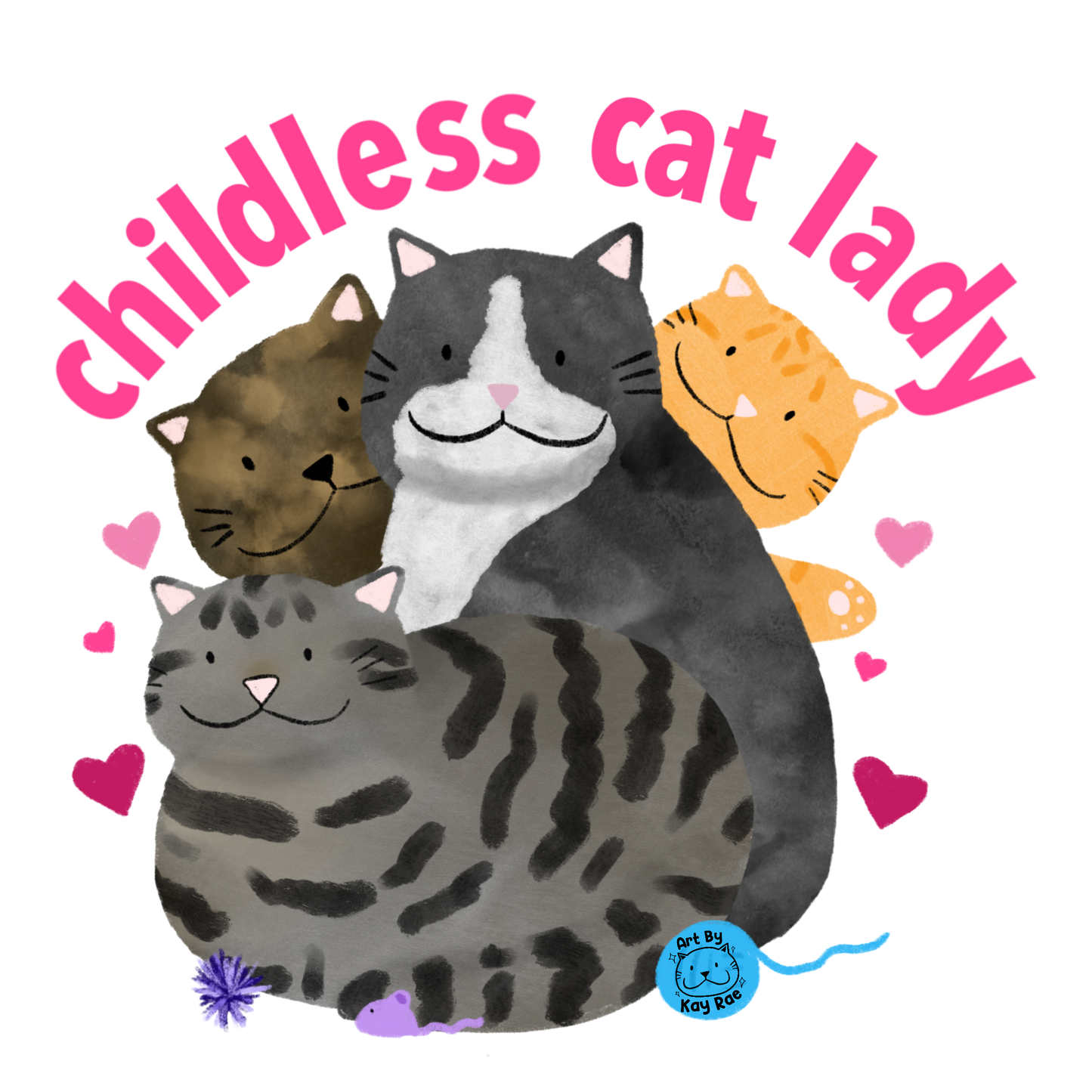 Childless Cat Lady Sticker