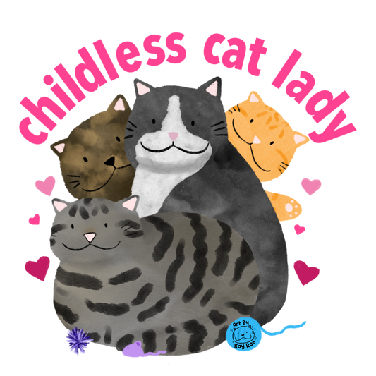 Childless Cat Lady Sticker