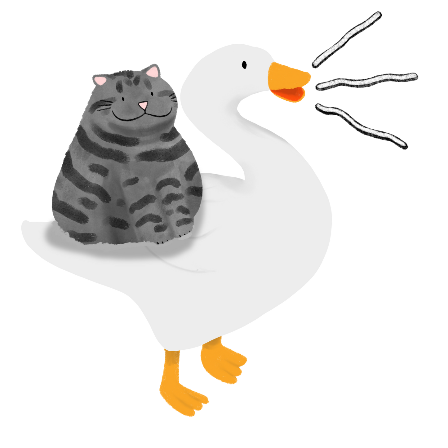 Chonk on a Honk Sticker