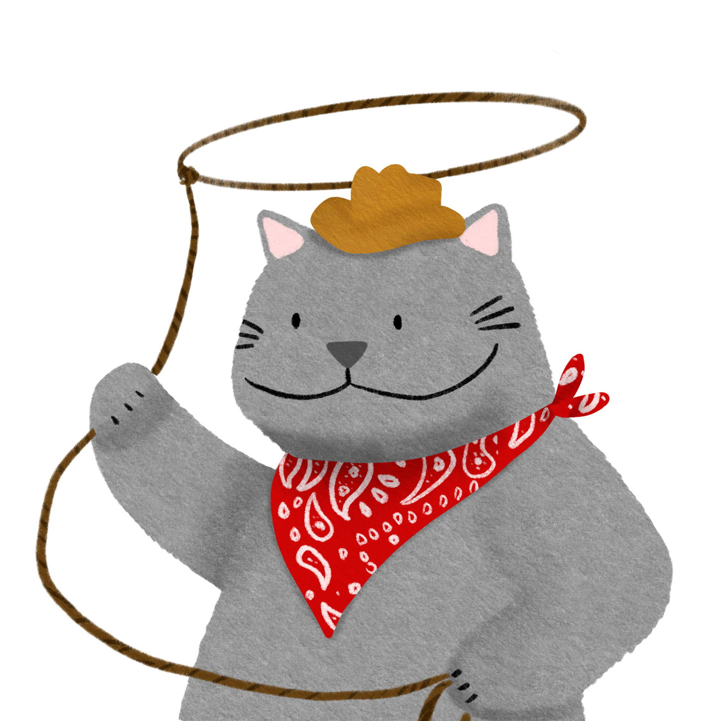 Lasso Cowboy Sticker