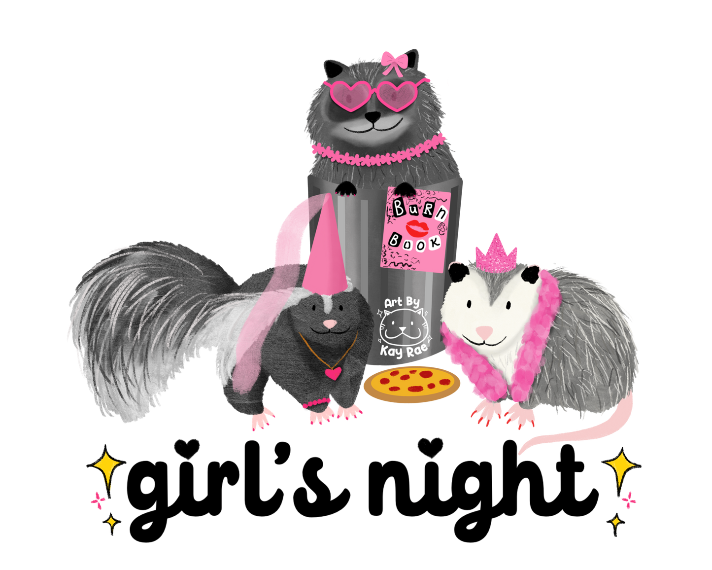 Girl's Night Sticker