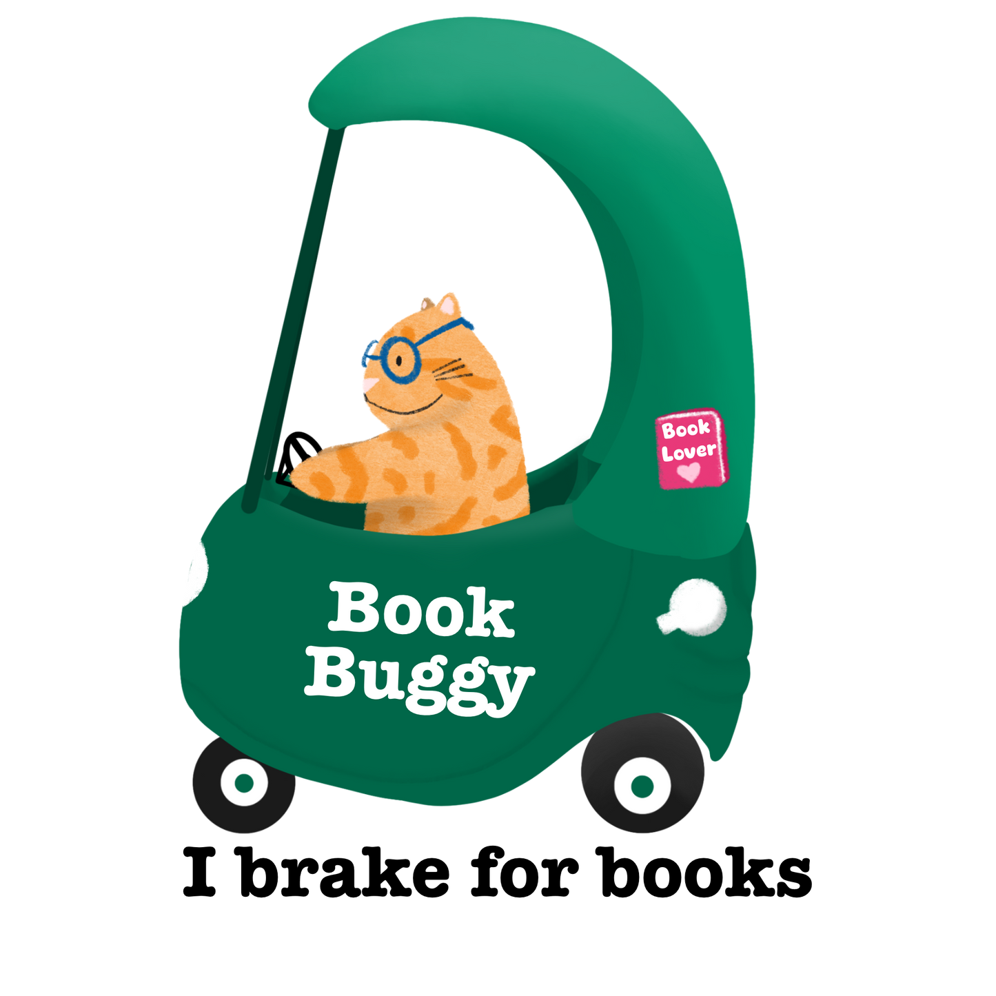 Brake for Books Sticker