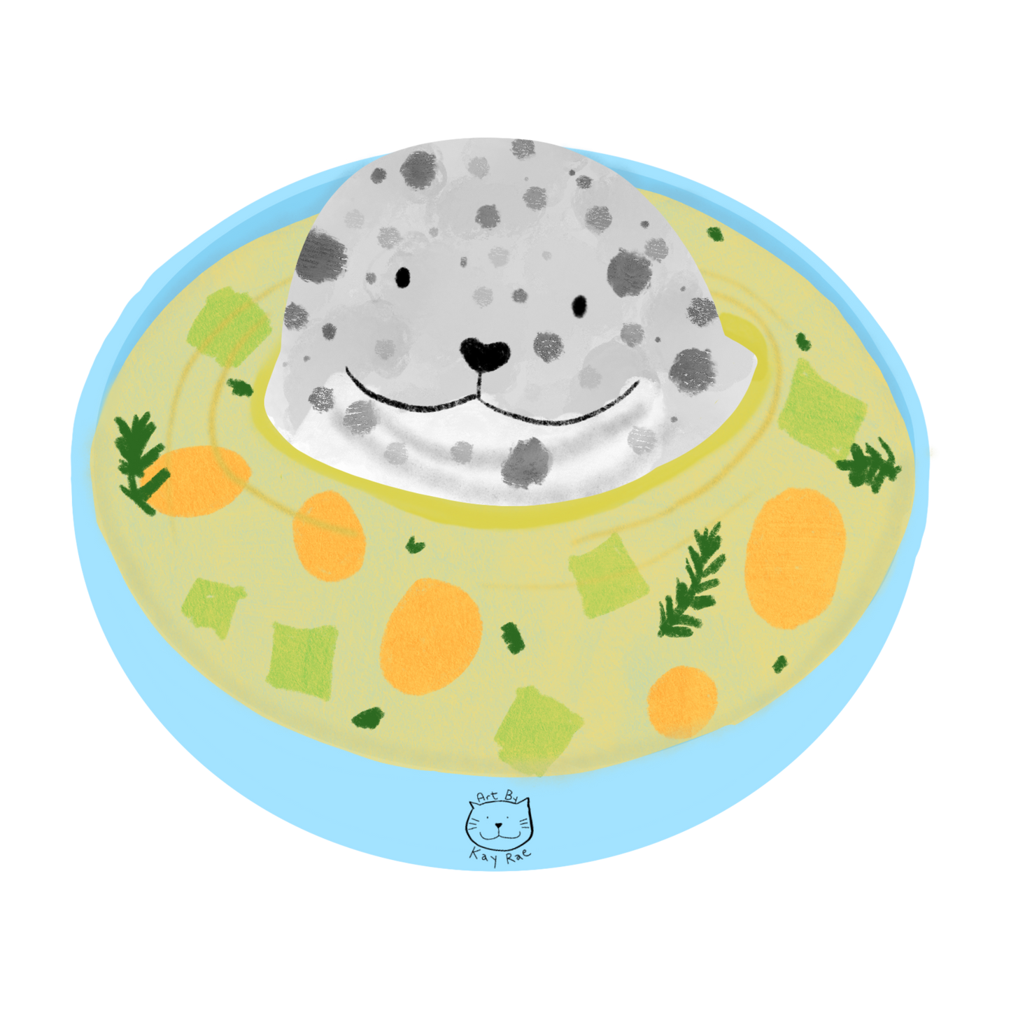 Mat-Seal Ball Soup Sticker
