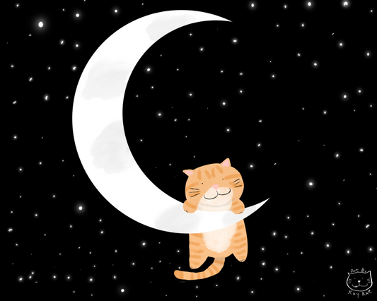 Over The Moon Sticker