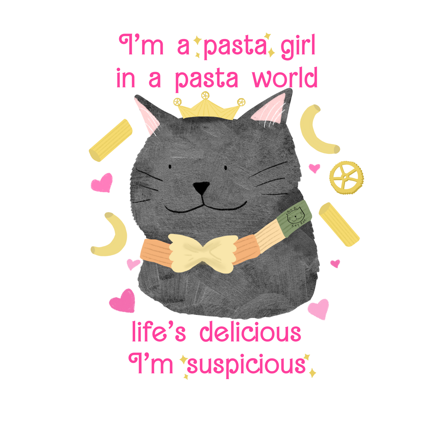 Pasta Girl Sticker