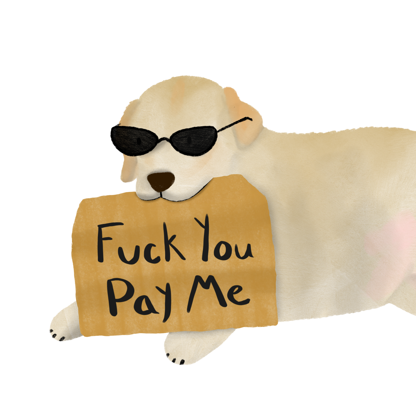 F U Pay Me Sticker