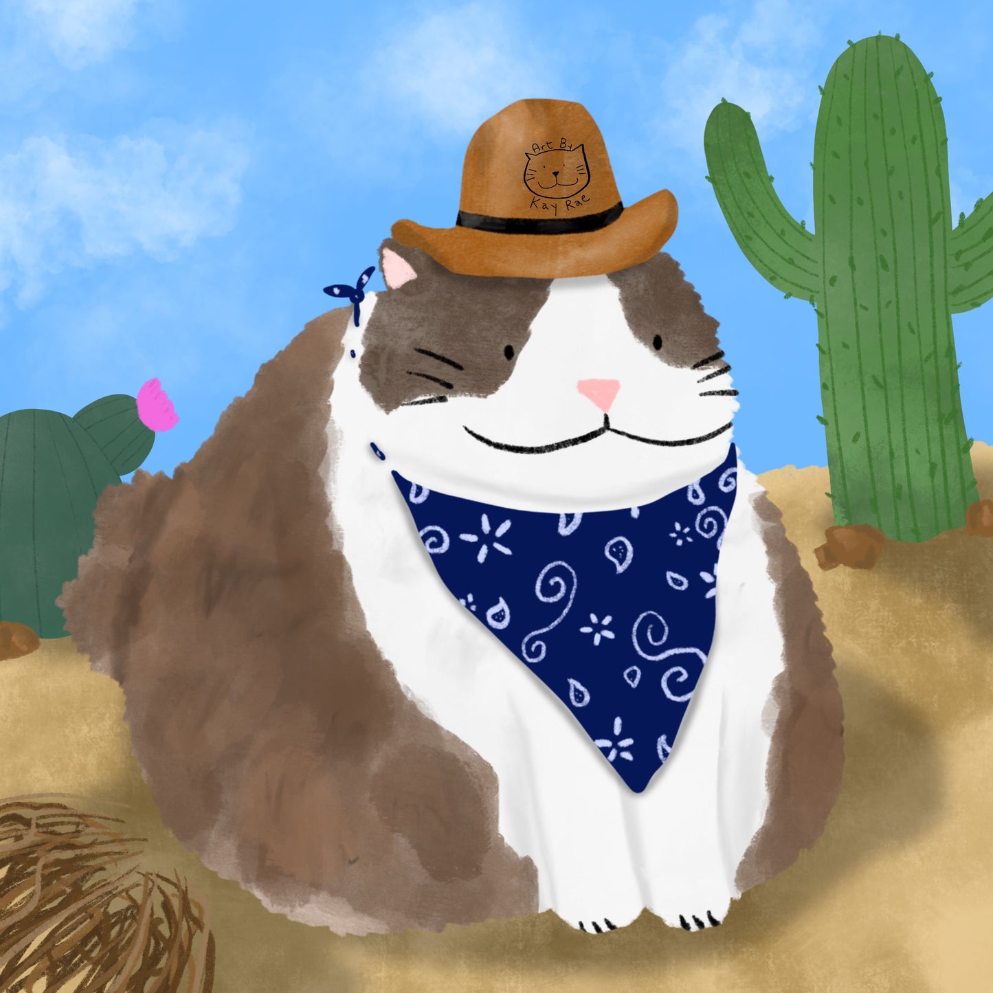 Chonky Cowboy Print