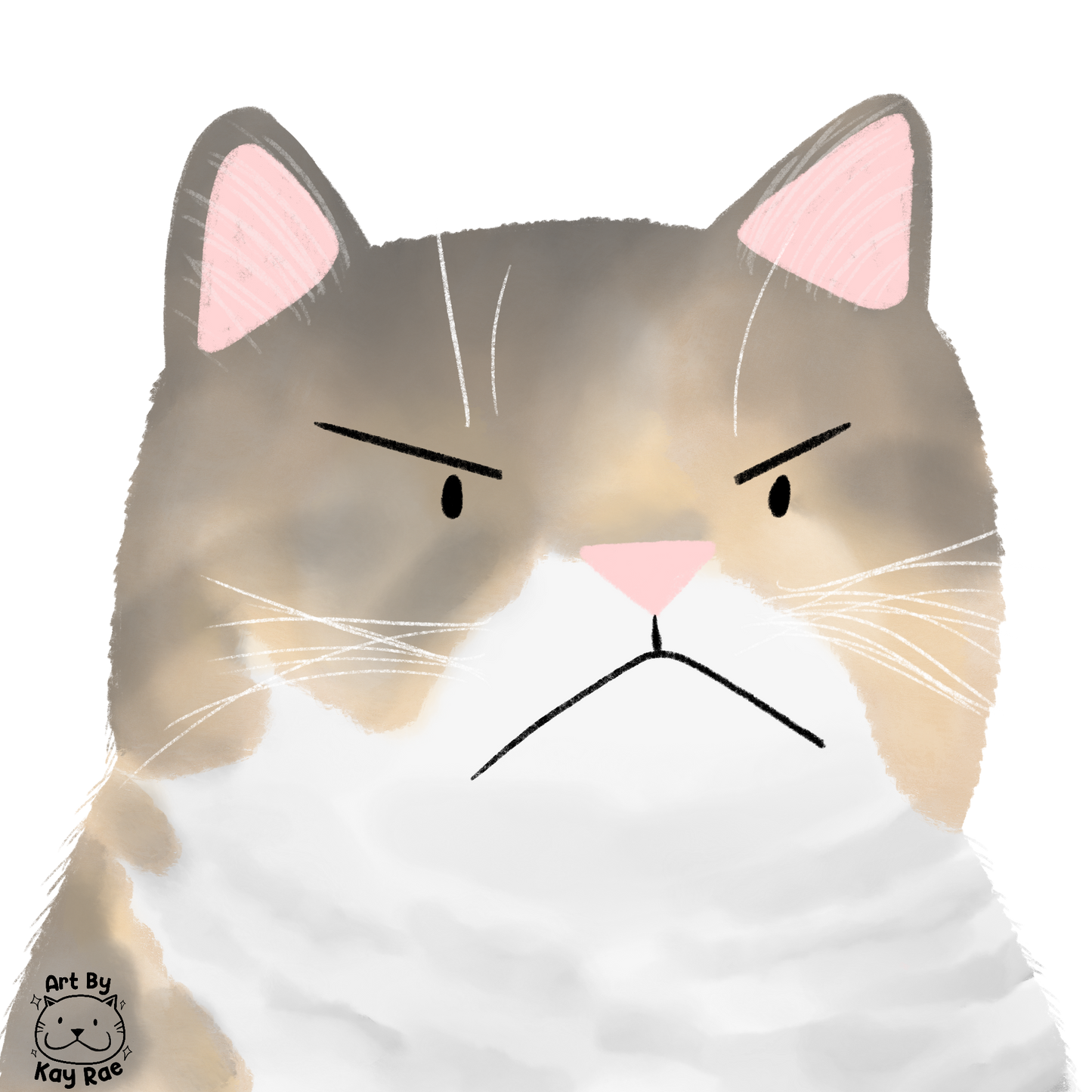 Angry Shiitake Sticker