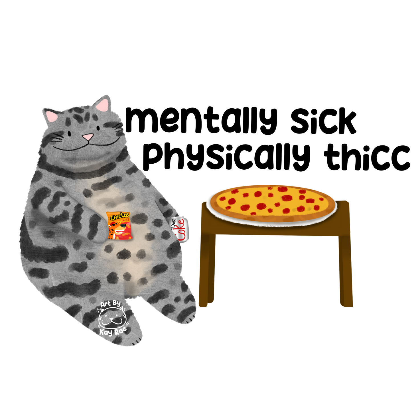 Physically Thicc Sticker