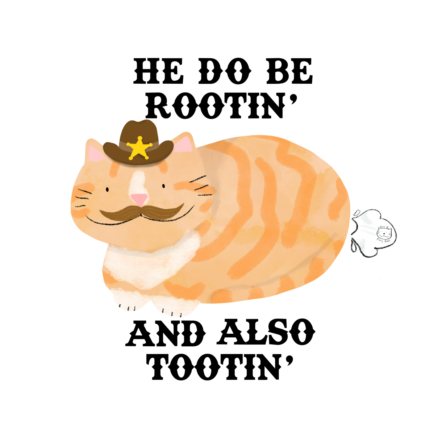 Tootin Sticker