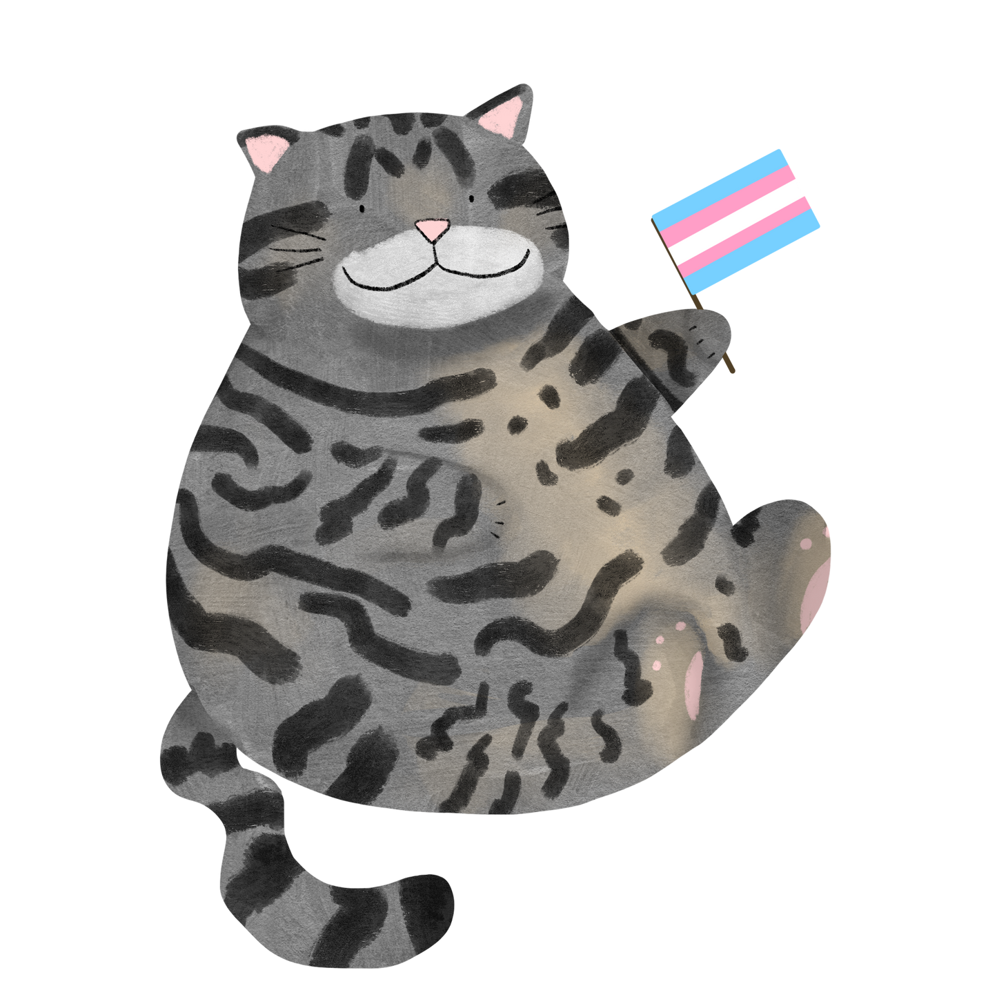 Trans Flag Sticker