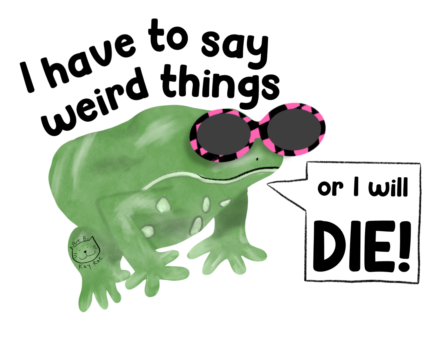 Weird Things Sticker