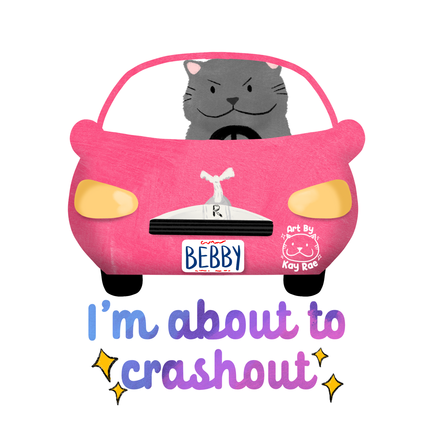 Crashout Sticker