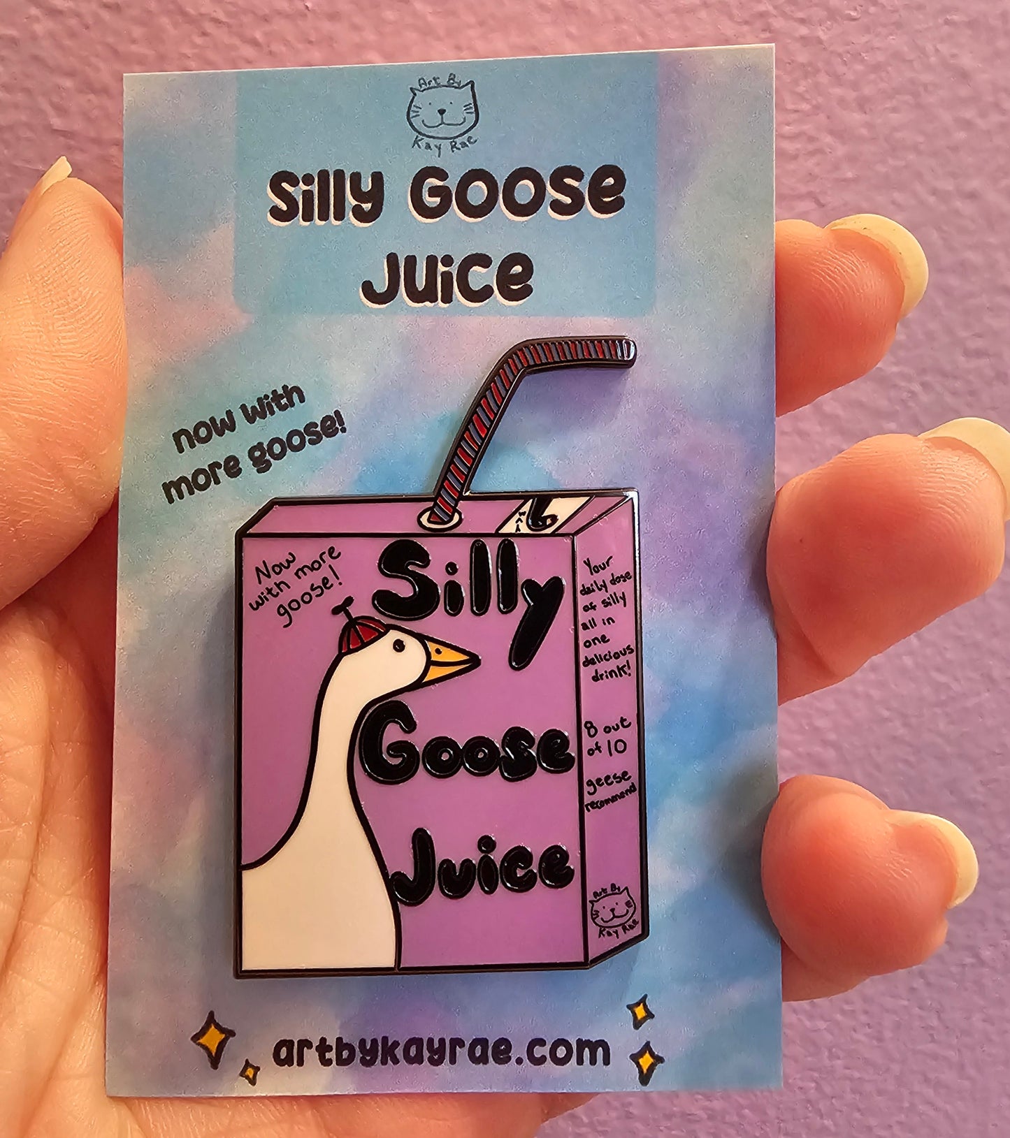 Silly Goose Juice Hard Enamel Pin