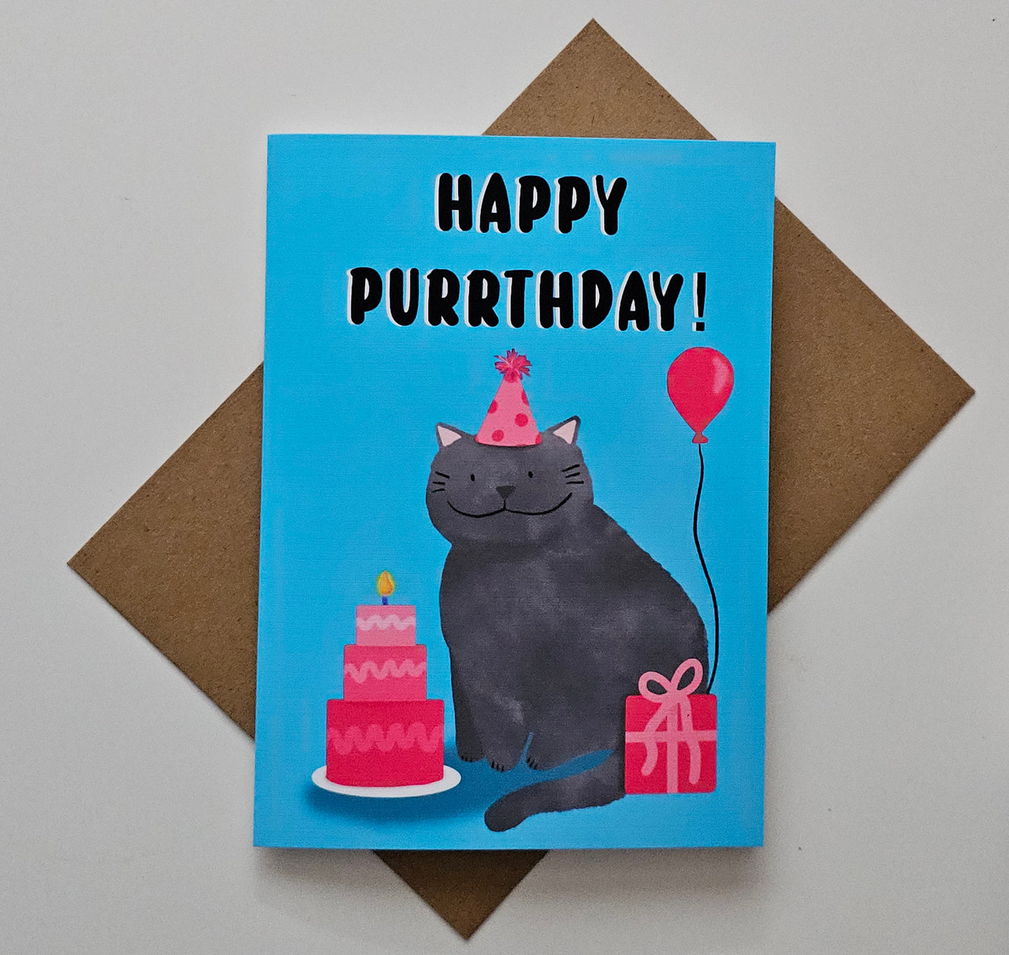 Happy Purrthday Greeting Card