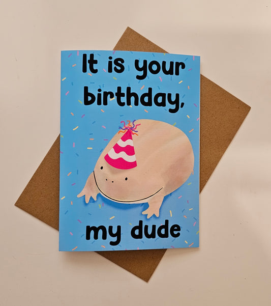 Birthday Dude Greeting Card