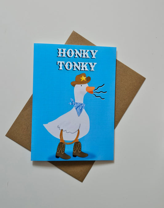 Honky Tonky Greeting Card