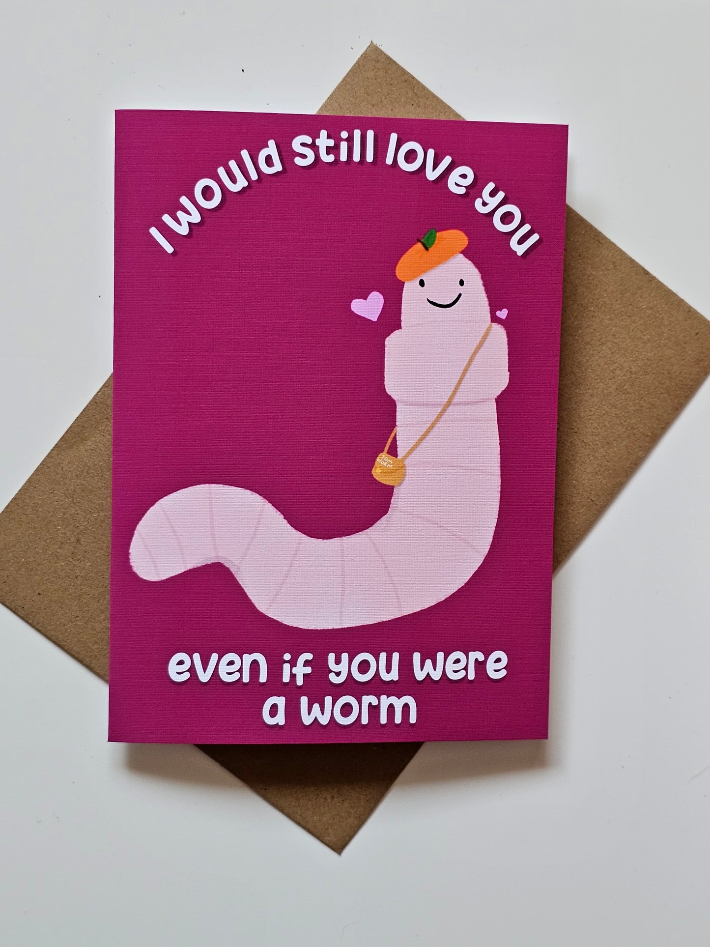 Worm Greeting Card