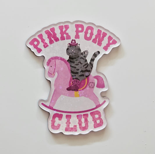 *Sparkly* Pink Pony Club Magnet