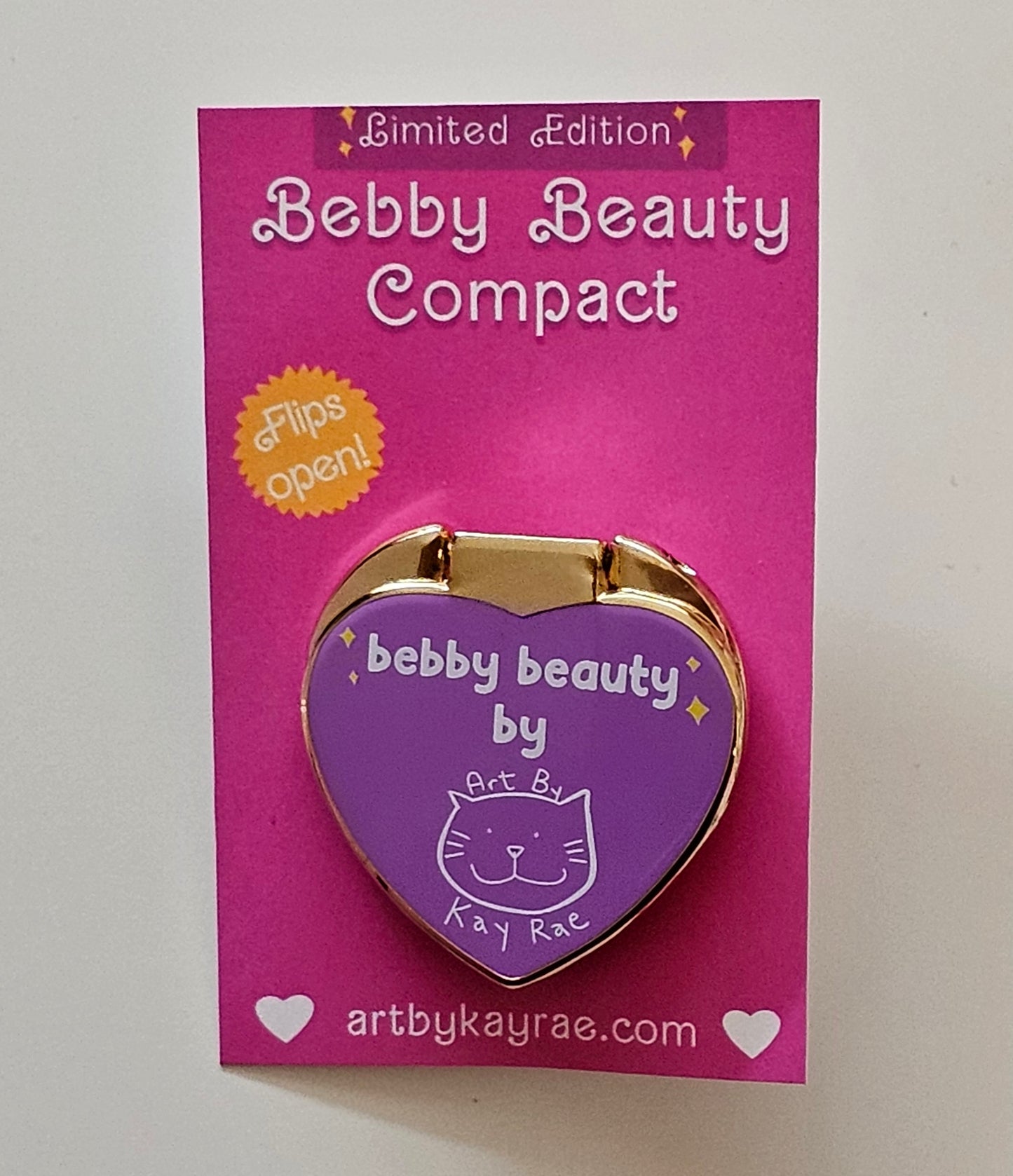 *LIMITED EDITION* Bebby Beauty Compact FLIP Enamel Pin