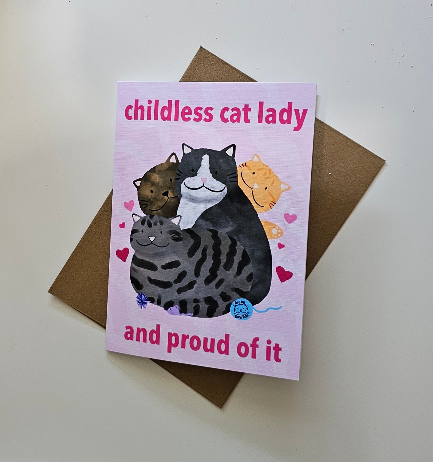 Childless Cat Lady Greeting Card