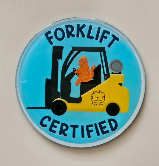 Forklift Certified Magnet