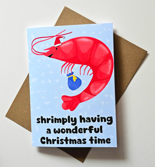 Shrimply Having Greeting Card