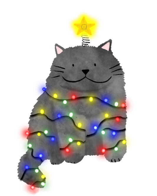 Catmas Tree Sticker