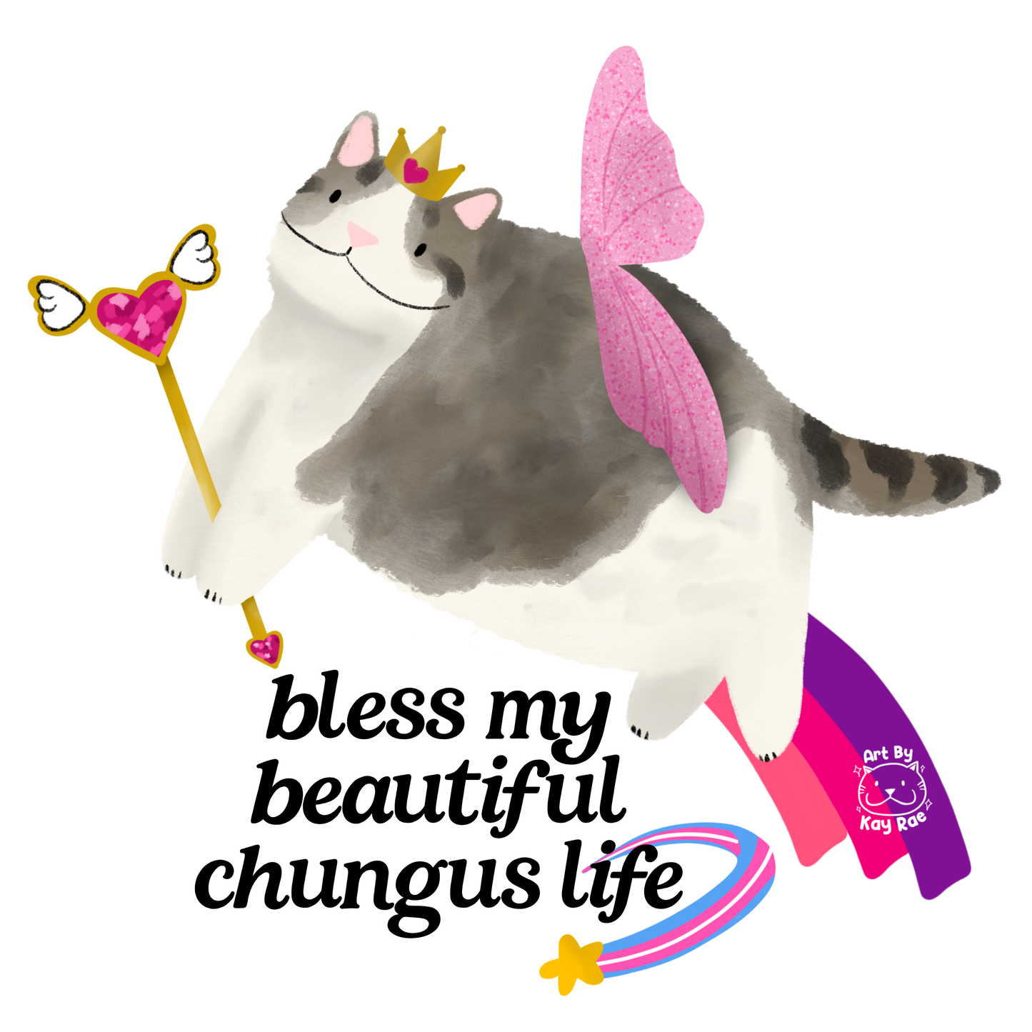 Bless My Beautiful Chungus Life Sticker