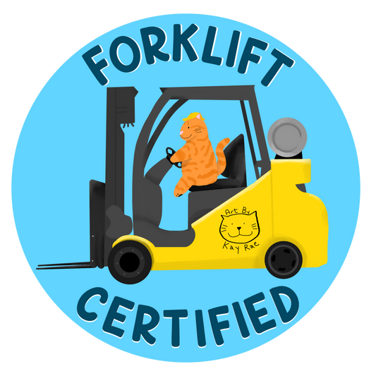 Forklift Certified Mini Sticker