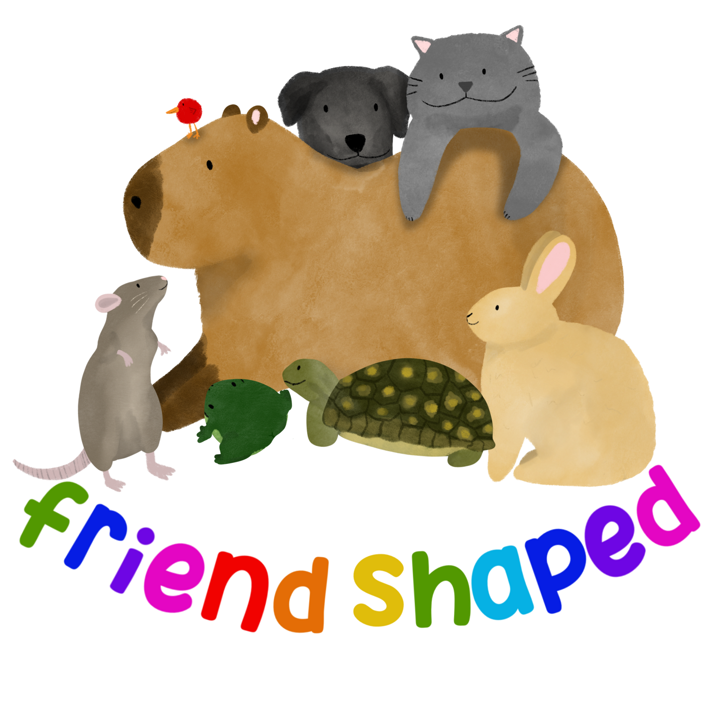 Friend Shaped Sticker