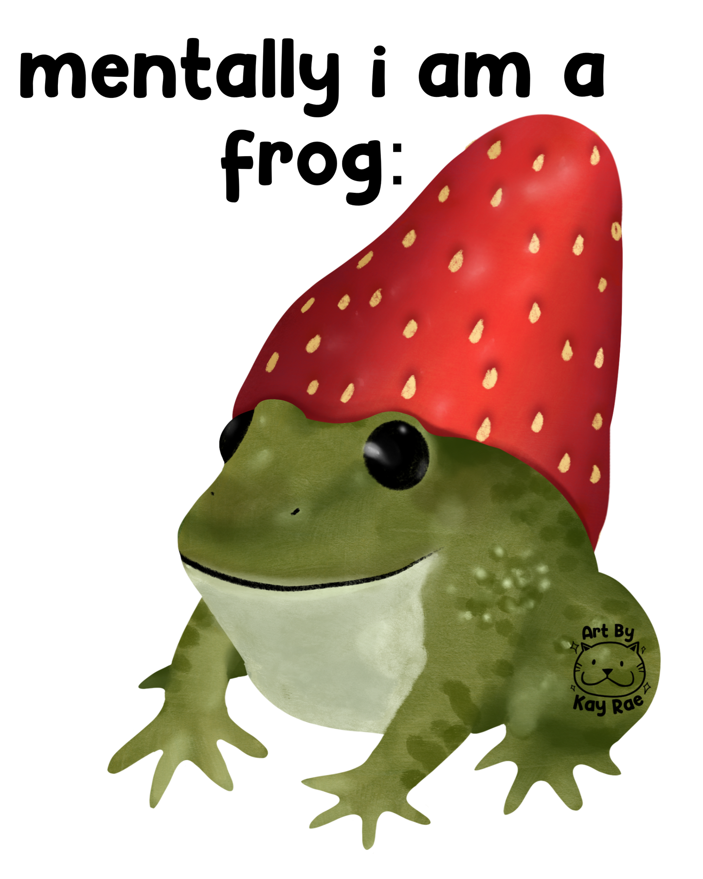 Mentally I'm a Frog Sticker