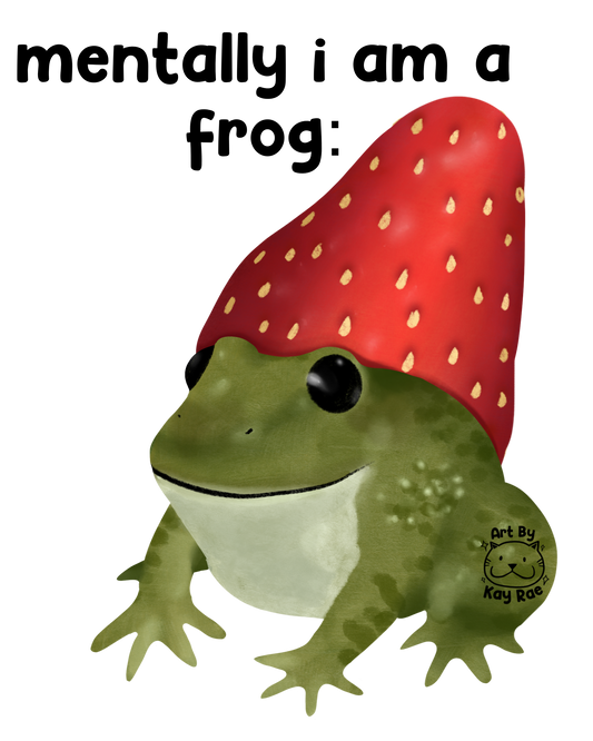 Mentally I'm a Frog Sticker