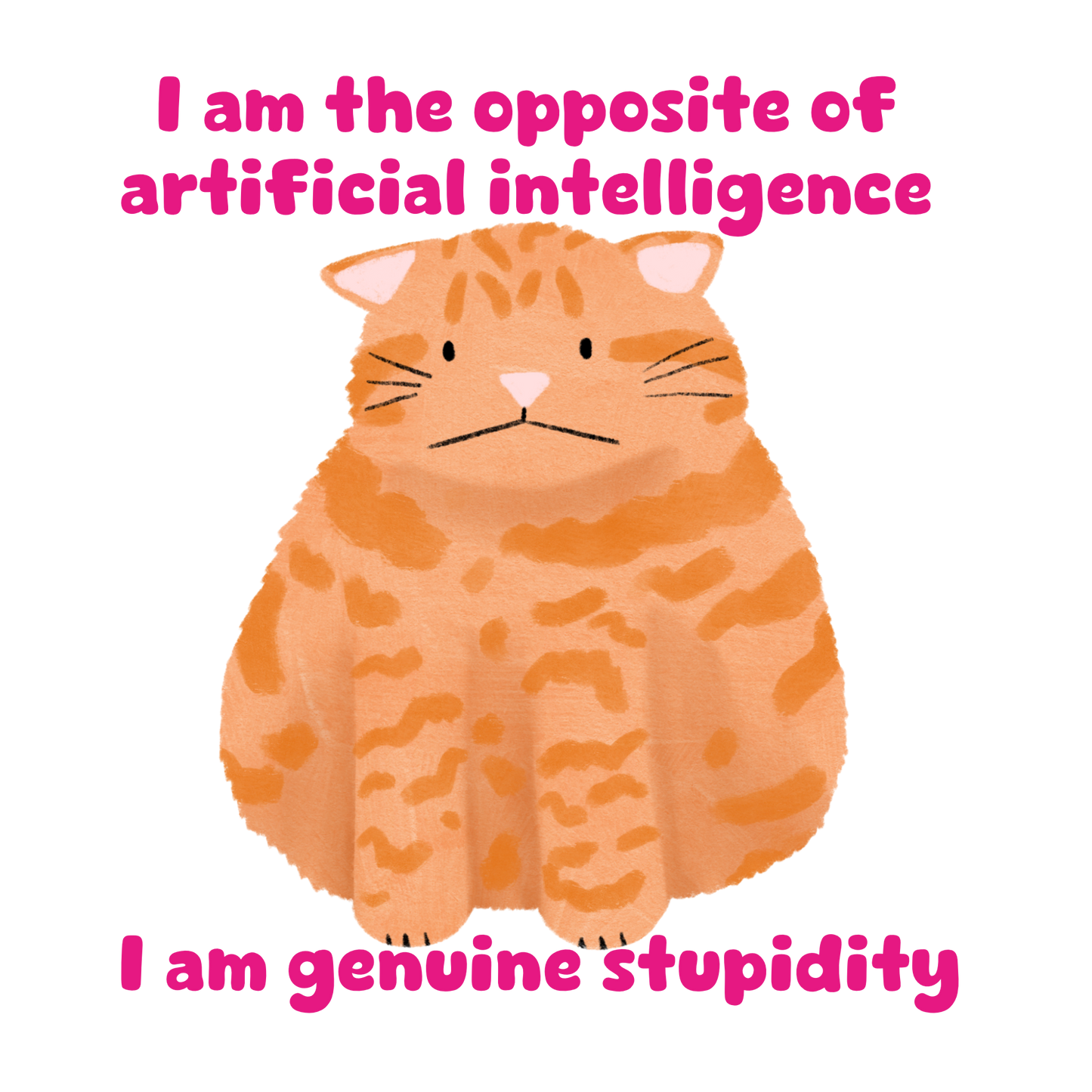 Genuine Stupidity Sticker