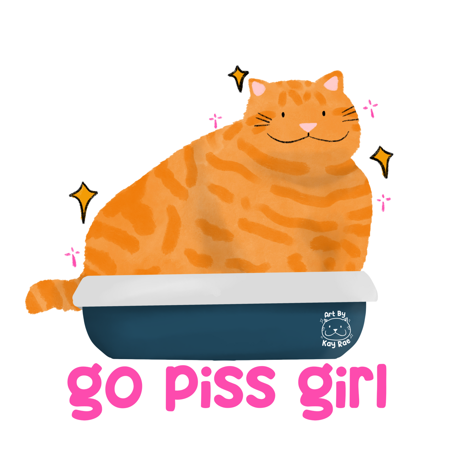 Go Piss Girl Mini Sticker