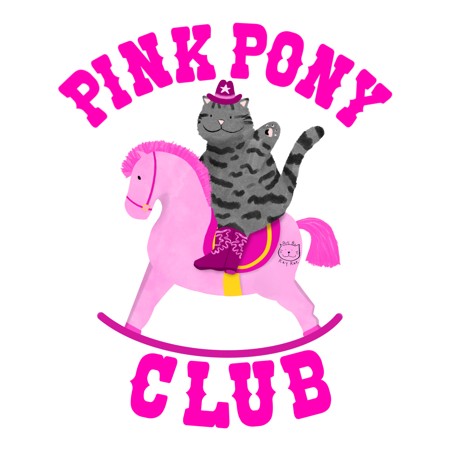 Pink Pony Club Bumper Sticker