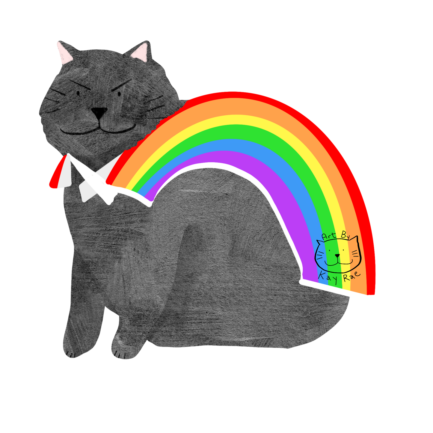 Angry Rainbow Sticker