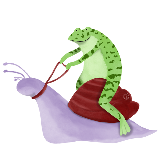 Frog and Snail Sticker