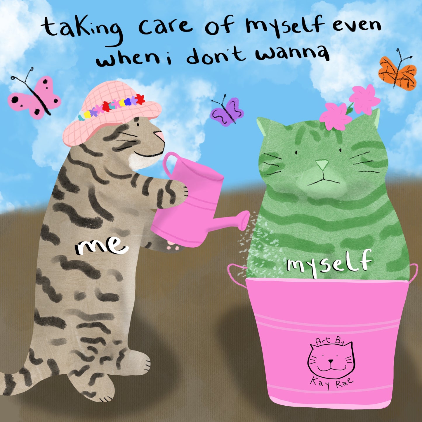 Taking Care of Me Sticker