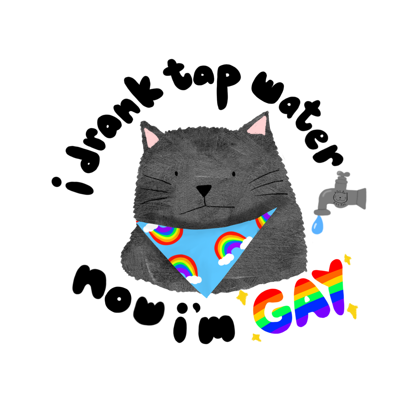 Tap Water Sticker – Art By Kay Rae