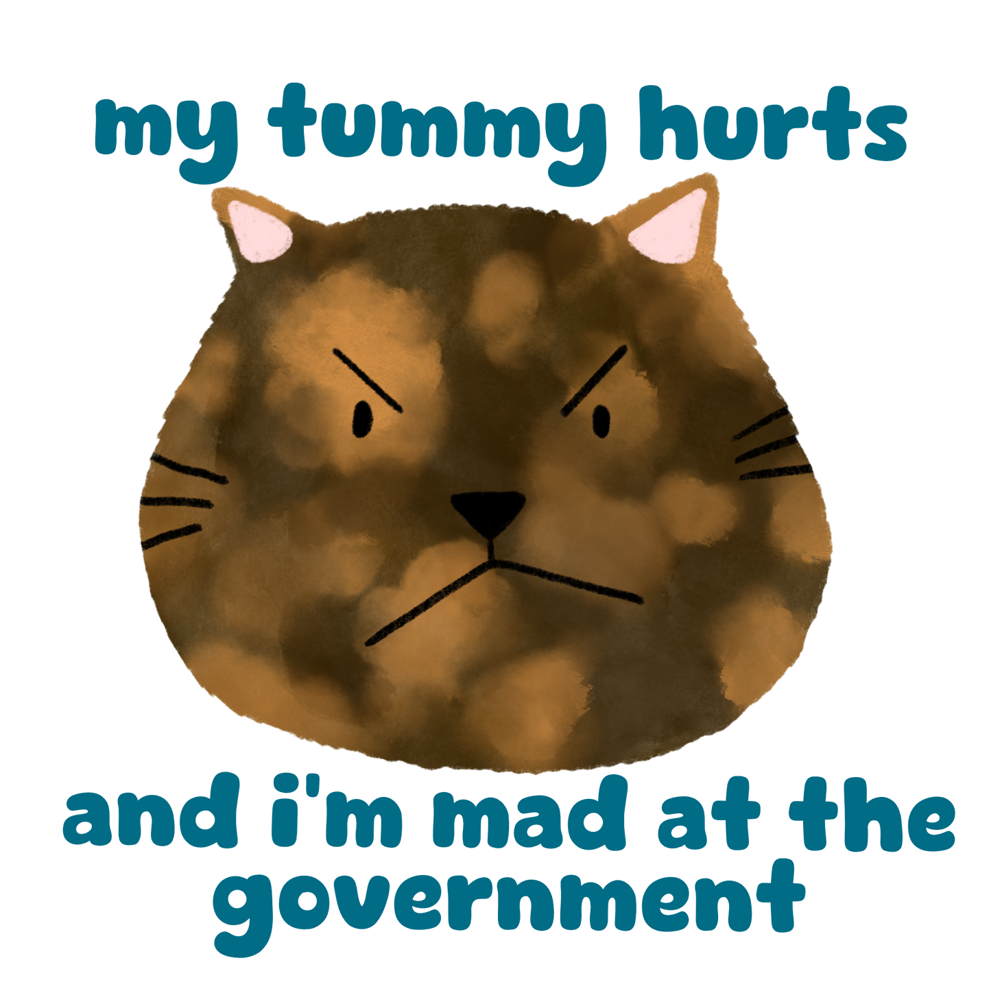 Tummy Hurts Sticker