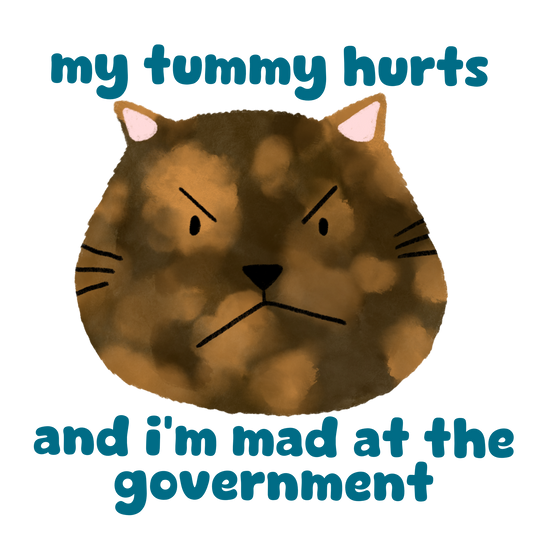 Tummy Hurts Sticker