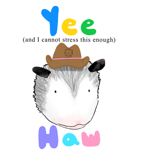 Yes Haw Sticker