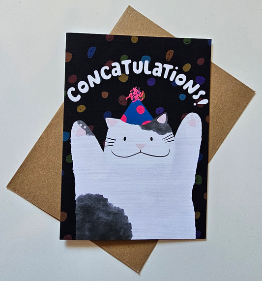 Concatulations Greeting Card