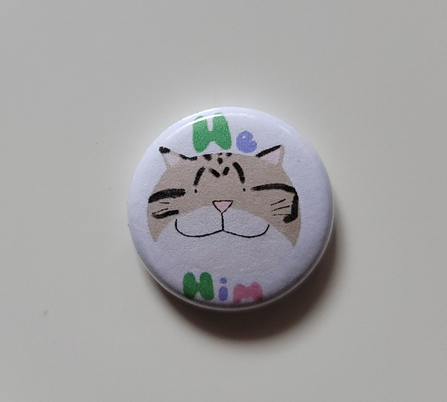 He/Him Button
