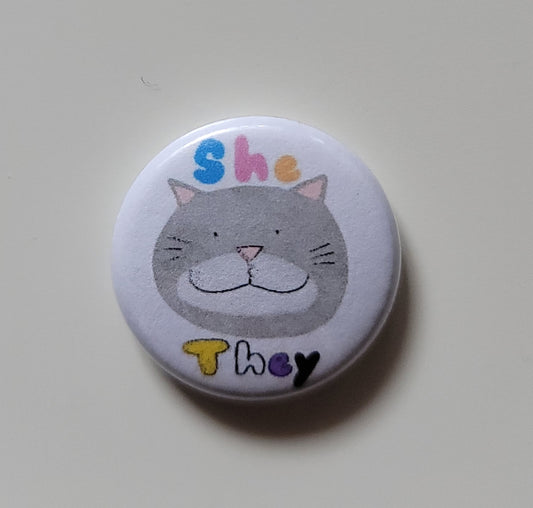She/They Button