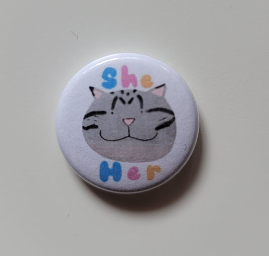 She/Her Button